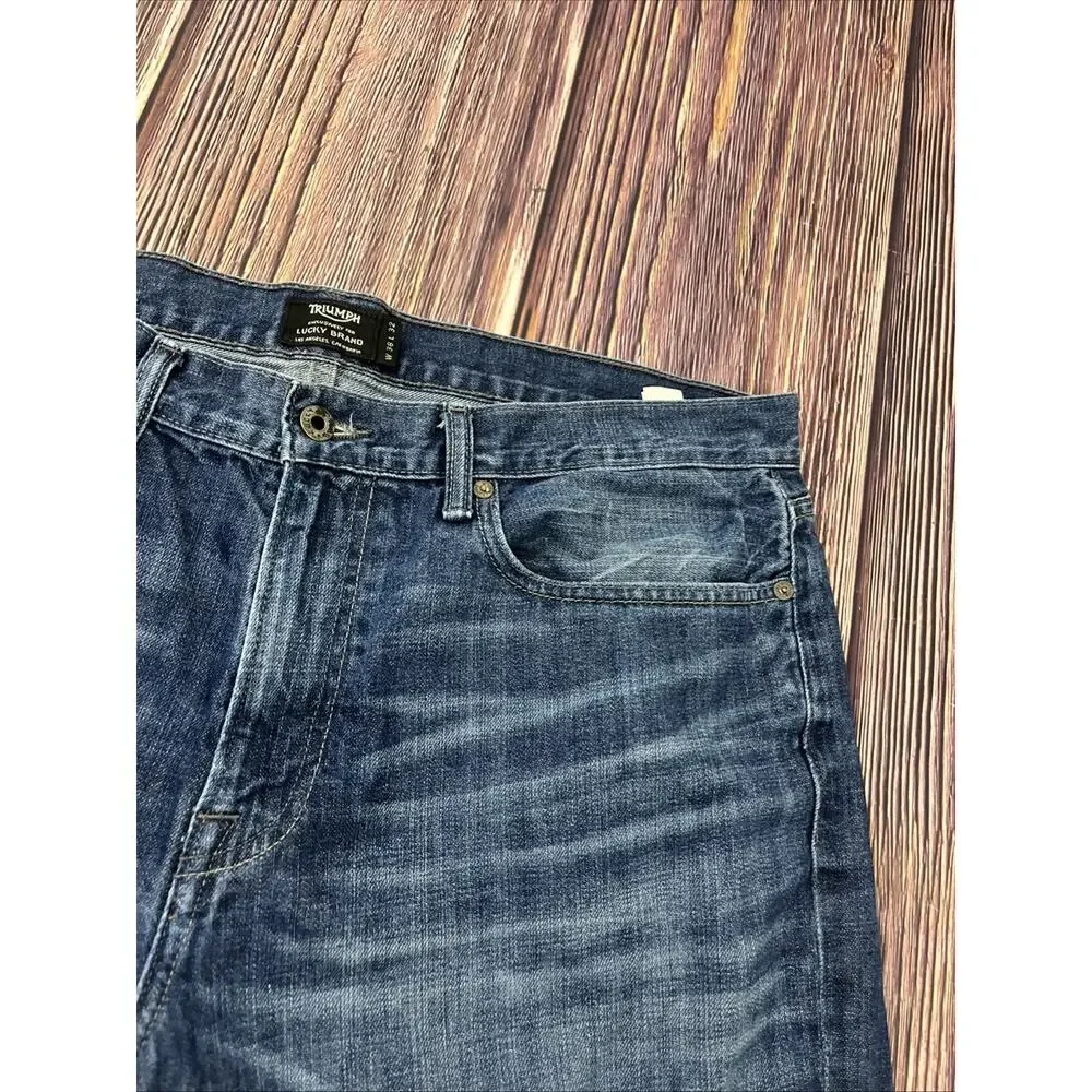 Lucky Brand 121 Heritage Slim Triumph Jeans Mens Size 38x32 (Measures 38x32)
